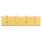 Wall Row Hook Punch Free Coat Key Holder Door Hat Hanger for Bathroom Wall Door Decor(Yellow )