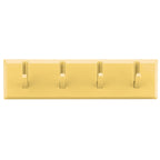 Wall Row Hook Punch Free Coat Key Holder Door Hat Hanger for Bathroom Wall Door Decor(Yellow )