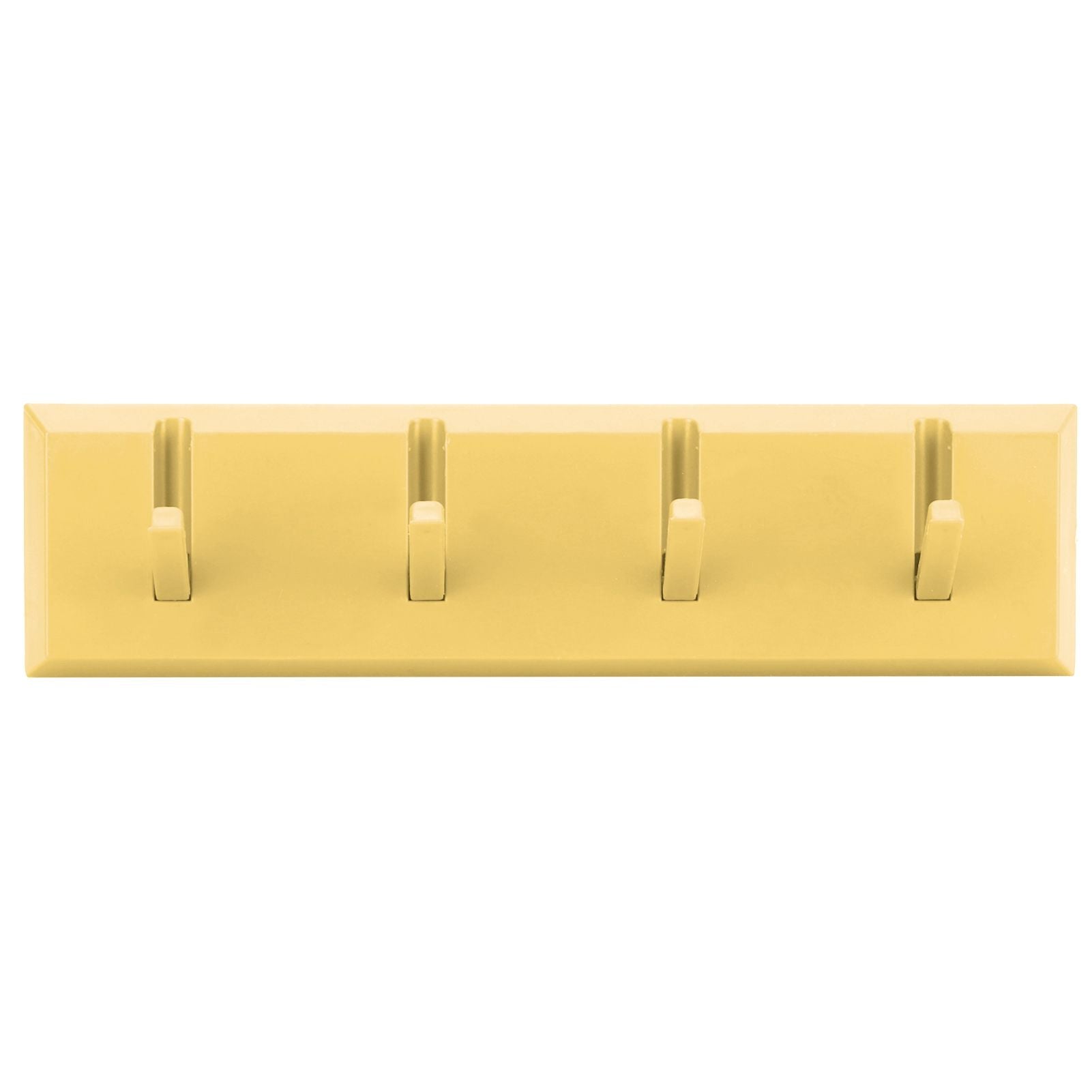 Wall Row Hook Punch Free Coat Key Holder Door Hat Hanger for Bathroom Wall Door Decor(Yellow )