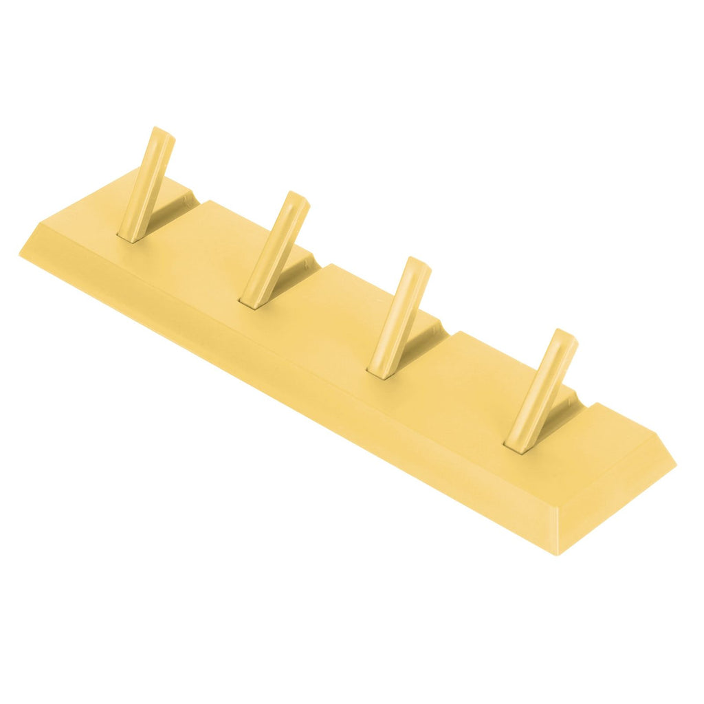 Wall Row Hook Punch Free Coat Key Holder Door Hat Hanger for Bathroom Wall Door Decor(Yellow )