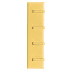 Wall Row Hook Punch Free Coat Key Holder Door Hat Hanger for Bathroom Wall Door Decor(Yellow )