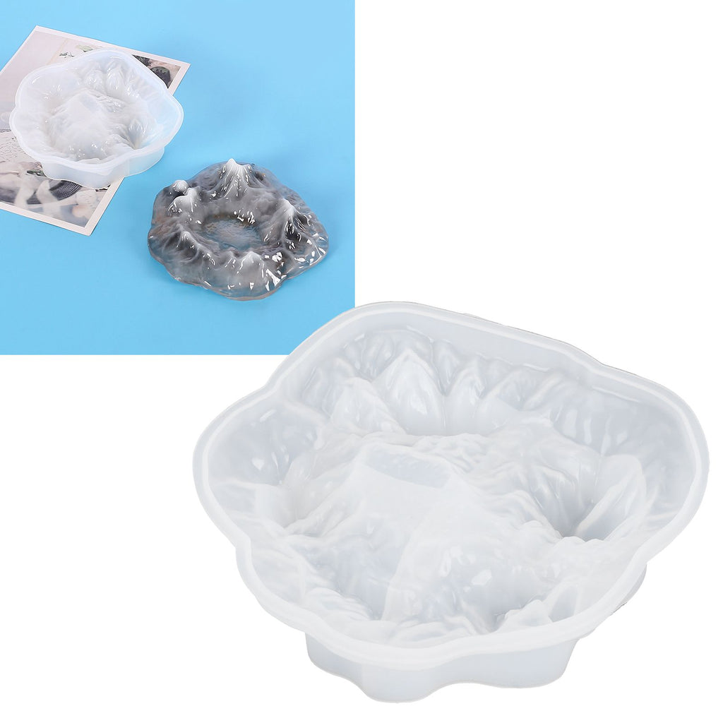 DIY Crystal Epoxy Mold Ashtray Silicone Mold for Mountain Landscape Home Table Ornaments60‑567 L