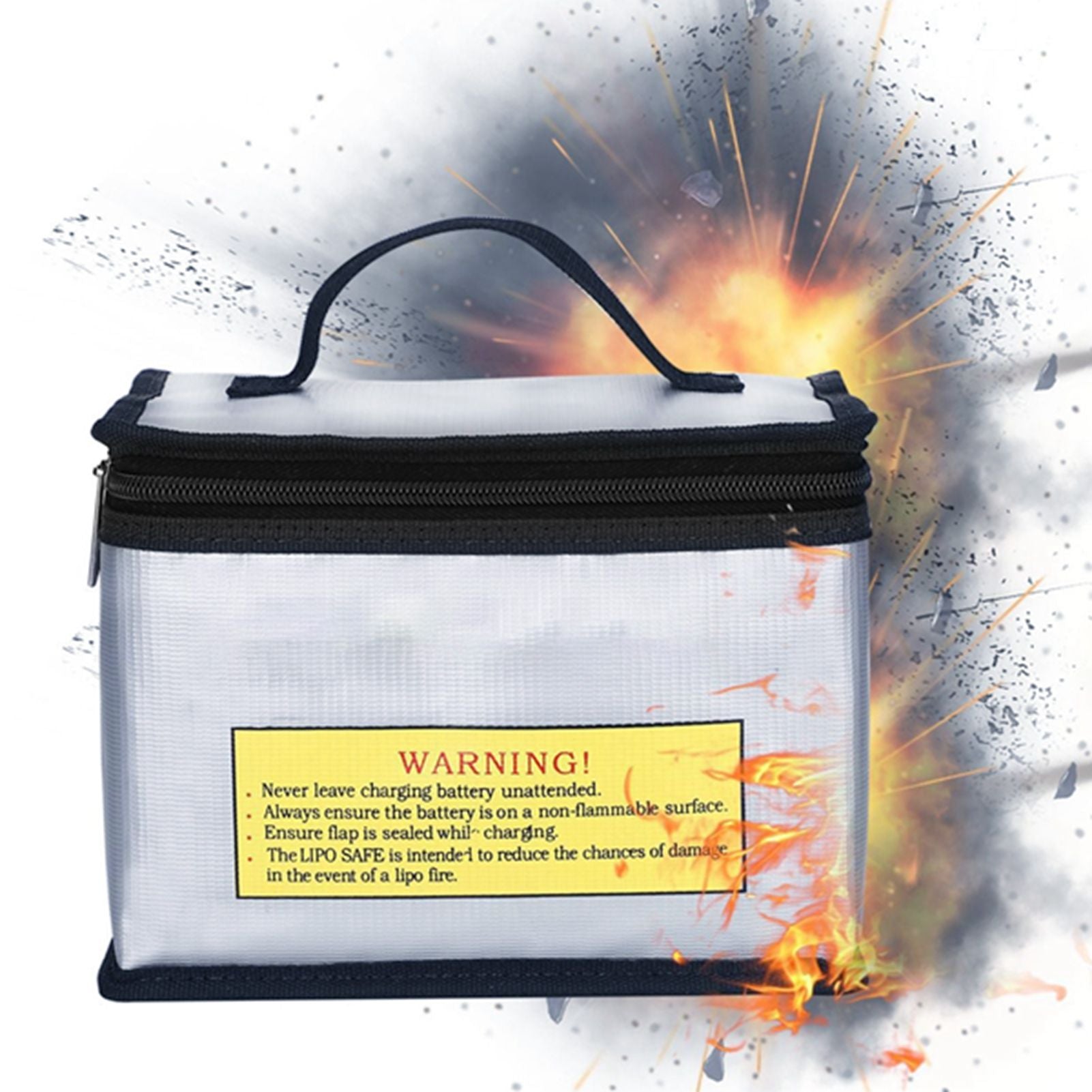 Lipo Battery Safe Bag Pouch Portable Fireproof Explosion Proof Bag for Battery Protector