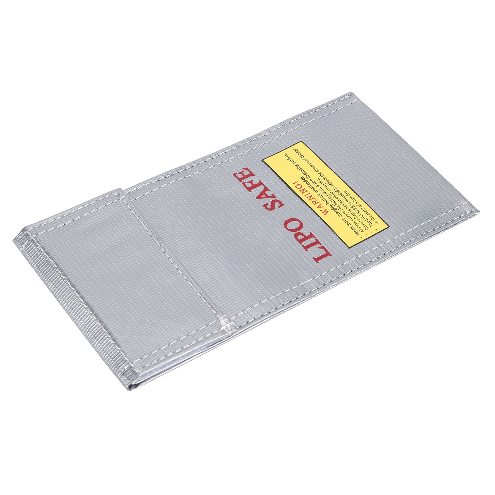 Lithium Ion Battery Safe Bag Fireproof Explosion Proof Storage Bag Protector 10x20cm