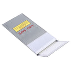 Lithium Ion Battery Safe Bag Fireproof Explosion Proof Storage Bag Protector 10x20cm