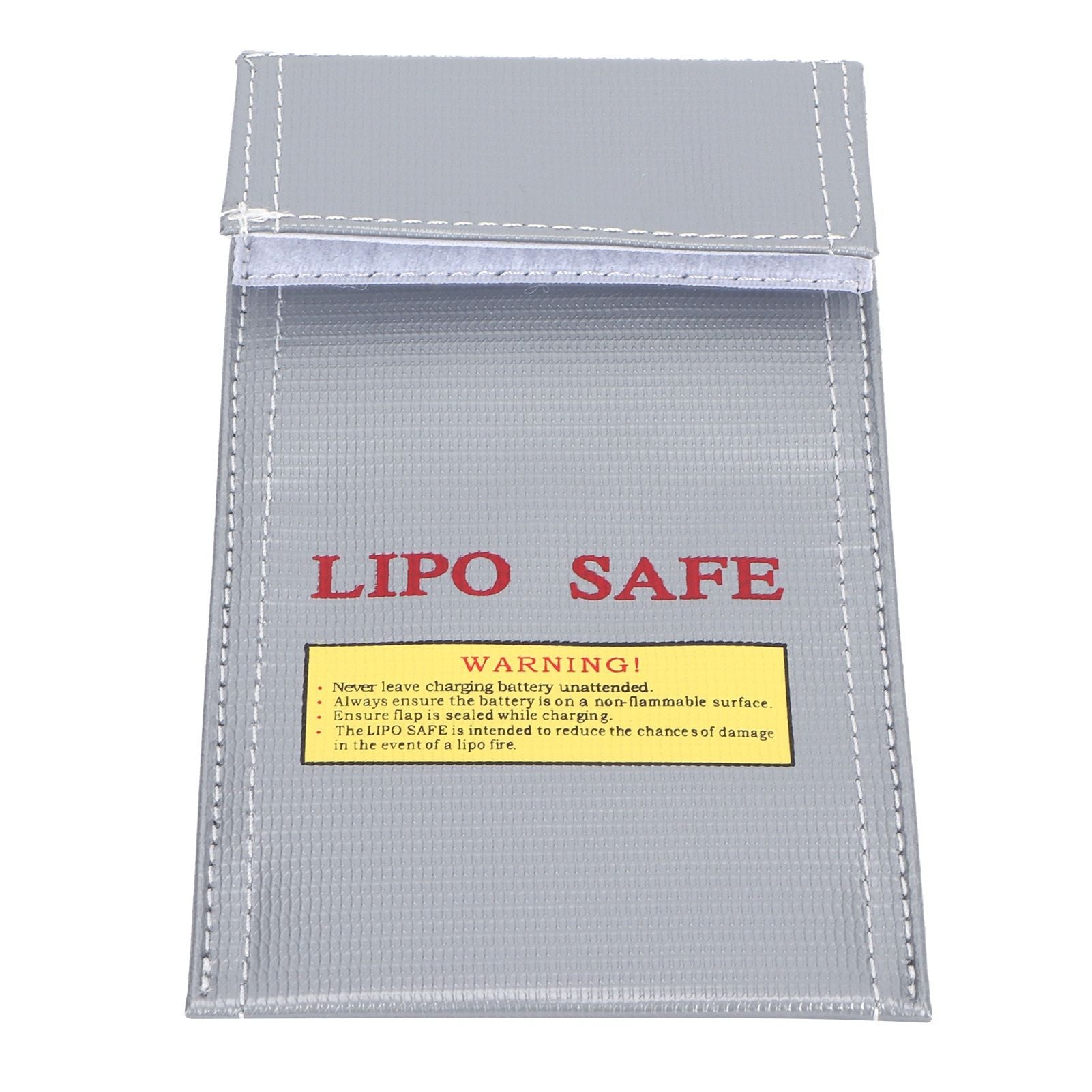 Lithium Ion Battery Safe Bag Fireproof Explosion Proof Storage Bag Protector 10x20cm