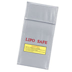Lithium Ion Battery Safe Bag Fireproof Explosion Proof Storage Bag Protector 10x20cm