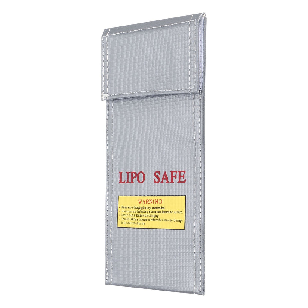 Lithium Ion Battery Safe Bag Fireproof Explosion Proof Storage Bag Protector 10x20cm
