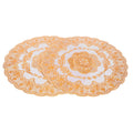 2PCS 30cmx30cm Table Mats Gold Dining Table Placemats for Wedding Party SuppliesStyle 01