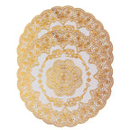 2PCS 30cmx30cm Table Mats Gold Dining Table Placemats for Wedding Party SuppliesStyle 01