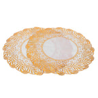 2PCS 30cmx30cm Table Mats Gold Dining Table Placemats for Wedding Party SuppliesStyle 02