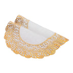 2PCS 30cmx30cm Table Mats Gold Dining Table Placemats for Wedding Party SuppliesStyle 02