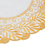 2PCS 30cmx30cm Table Mats Gold Dining Table Placemats for Wedding Party SuppliesStyle 02
