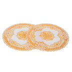 2PCS 30cmx30cm Table Mats Gold Dining Table Placemats for Wedding Party SuppliesStyle 04