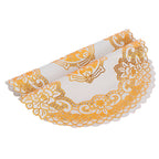 2PCS 30cmx30cm Table Mats Gold Dining Table Placemats for Wedding Party SuppliesStyle 04
