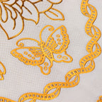 2PCS 30cmx45cm PVC Table Mat Gold Placemats Cup Coaster Pad Kitchen Wedding DecorationStyle 1