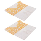 2PCS 30cmx45cm PVC Table Mat Gold Placemats Cup Coaster Pad Kitchen Wedding DecorationStyle 2