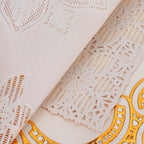 2PCS 30cmx45cm PVC Table Mat Gold Placemats Cup Coaster Pad Kitchen Wedding DecorationStyle 2