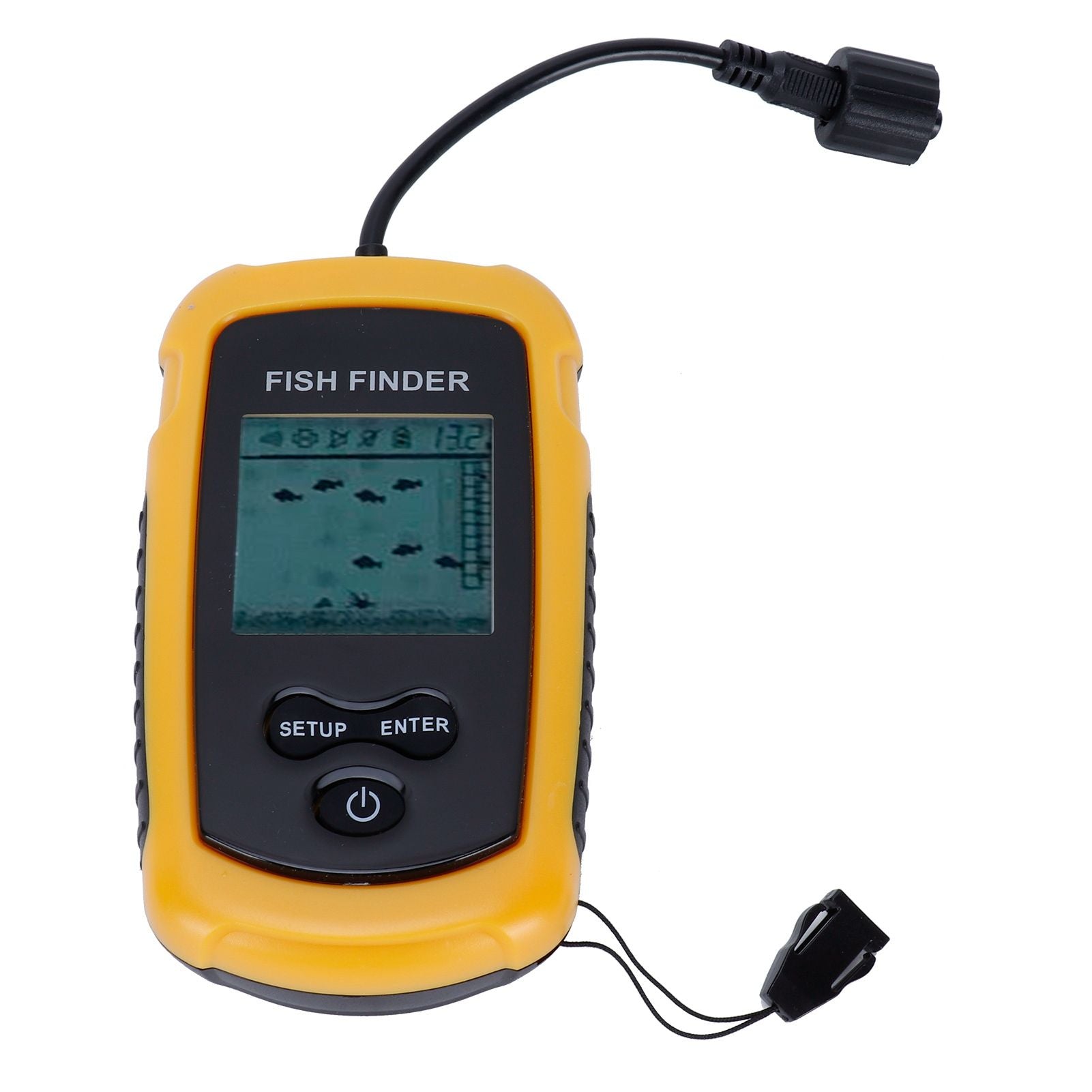 Portable Sonar Fish Finder HandHeld Depth Finder Alarm Sensor Detector Fishing Accessory