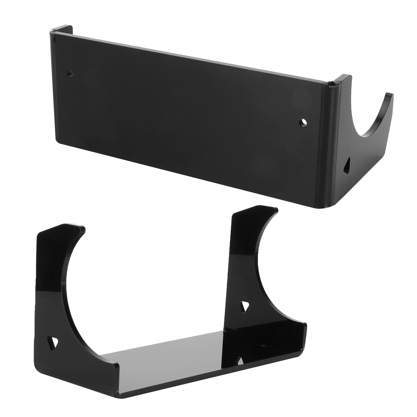 2Pcs Wall Shelf Skateboard Hanger Display Storage Rack Snowboard Organizer SuppliesBlack