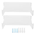 2Pcs Wall Shelf Skateboard Hanger Display Storage Rack Snowboard Organizer SuppliesTransparent