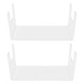 2Pcs Acrylic Display Rack Transparent Toys Dolls Jewelry Stand Shelf for Bedroom