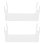 2Pcs Acrylic Display Rack Transparent Toys Dolls Jewelry Stand Shelf for Bedroom