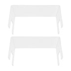 2Pcs Acrylic Display Rack Transparent Toys Dolls Jewelry Stand Shelf for Bedroom