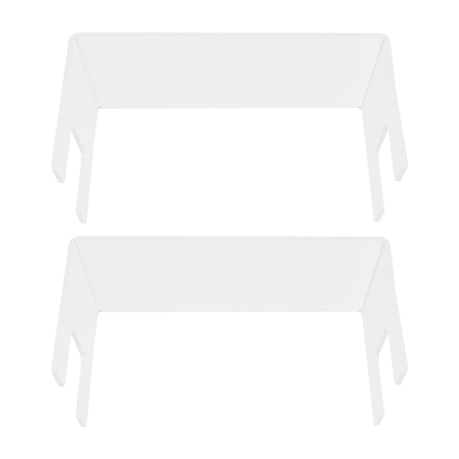 2Pcs Acrylic Display Rack Transparent Toys Dolls Jewelry Stand Shelf for Bedroom