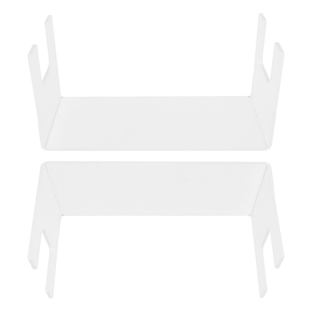 2Pcs Acrylic Display Rack Transparent Toys Dolls Jewelry Stand Shelf for Bedroom