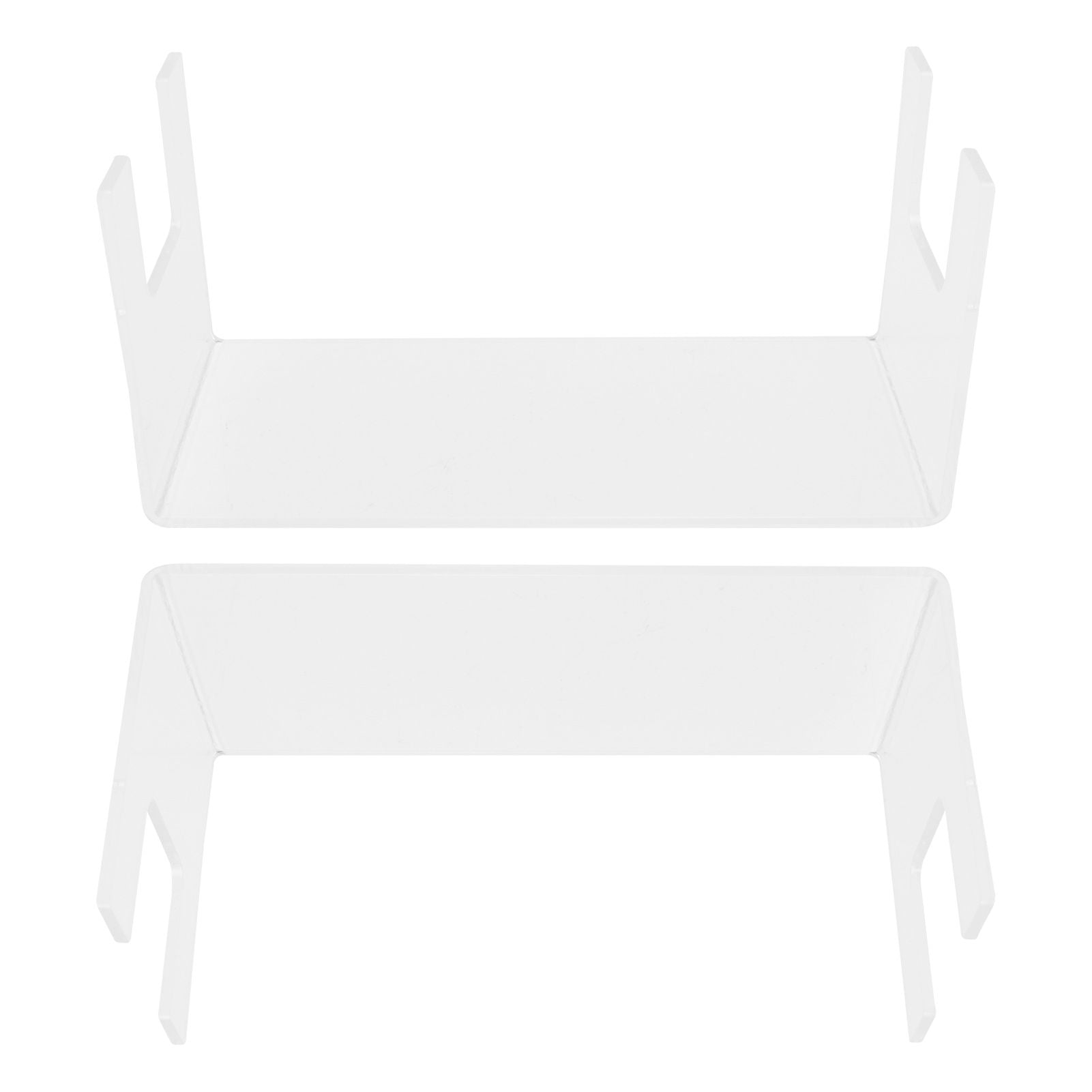 2Pcs Acrylic Display Rack Transparent Toys Dolls Jewelry Stand Shelf for Bedroom