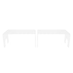 2Pcs Acrylic Display Rack Transparent Toys Dolls Jewelry Stand Shelf for Bedroom