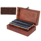 70Pcs/Set Stamps Kit Vintage Wood Alphabet Letter Number Stampers for DIY Scrapbook