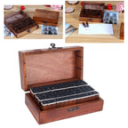 70Pcs/Set Stamps Kit Vintage Wood Alphabet Letter Number Stampers for DIY Scrapbook