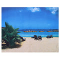 Wall Tapestry Beach Scenery Background Art Decoration for Home Living Room Bedroom150x130cm