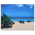 Wall Tapestry Beach Scenery Background Art Decoration for Home Living Room Bedroom150x130cm