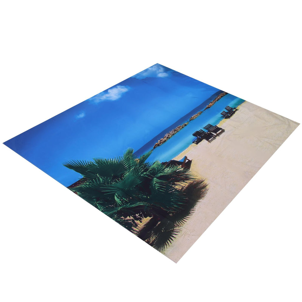Wall Tapestry Beach Scenery Background Art Decoration for Home Living Room Bedroom150x130cm