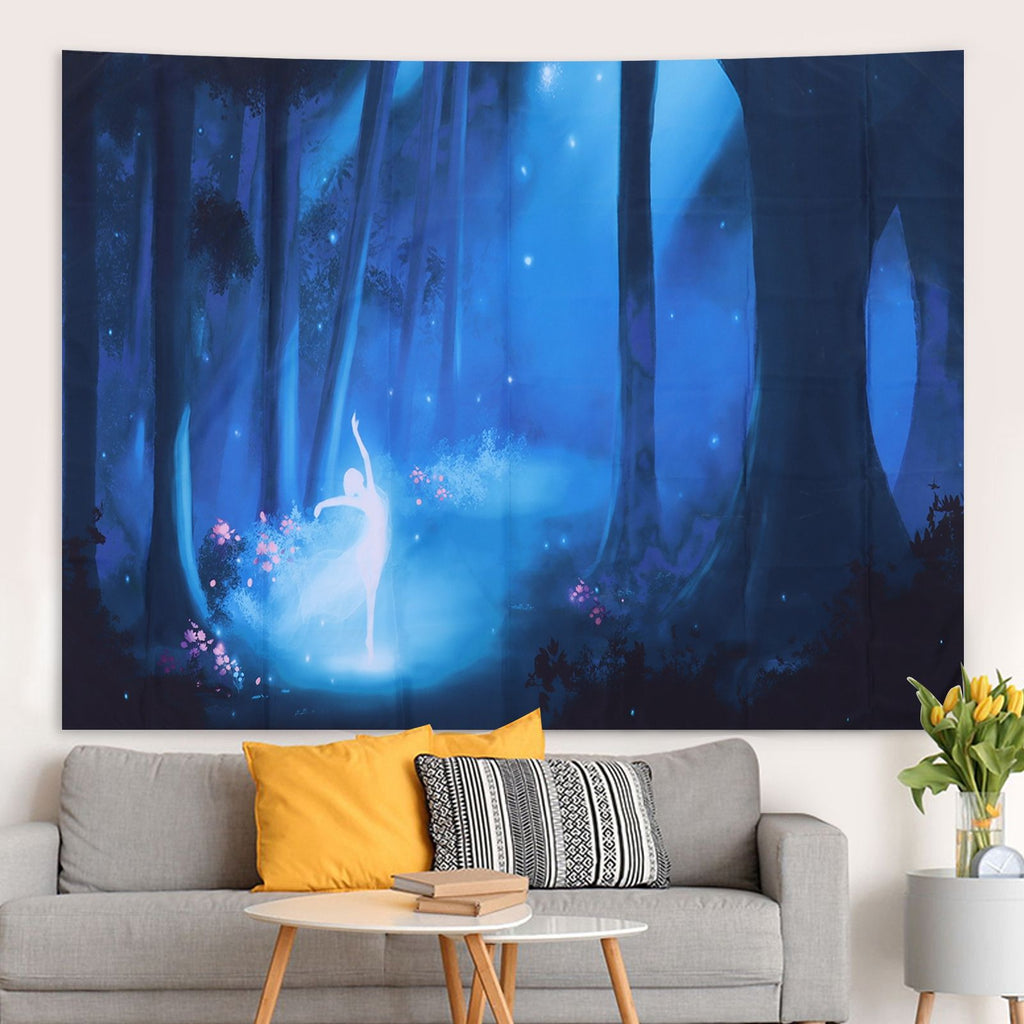 Decorative Tapestry MultiPurpose Unique Wall Hanging Carpet Living Room Bedroom Decors(150x130cm )