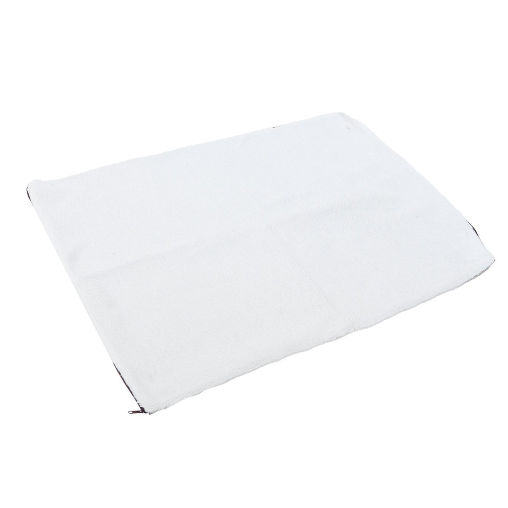 Pet Heating Pad Non Slip Detachable Insulation Warm Blanket for Pet House Dog Kennel(White 90x64cm)
