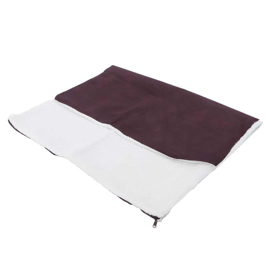 Pet Heating Pad Non Slip Detachable Insulation Warm Blanket for Pet House Dog Kennel(White 90x64cm)