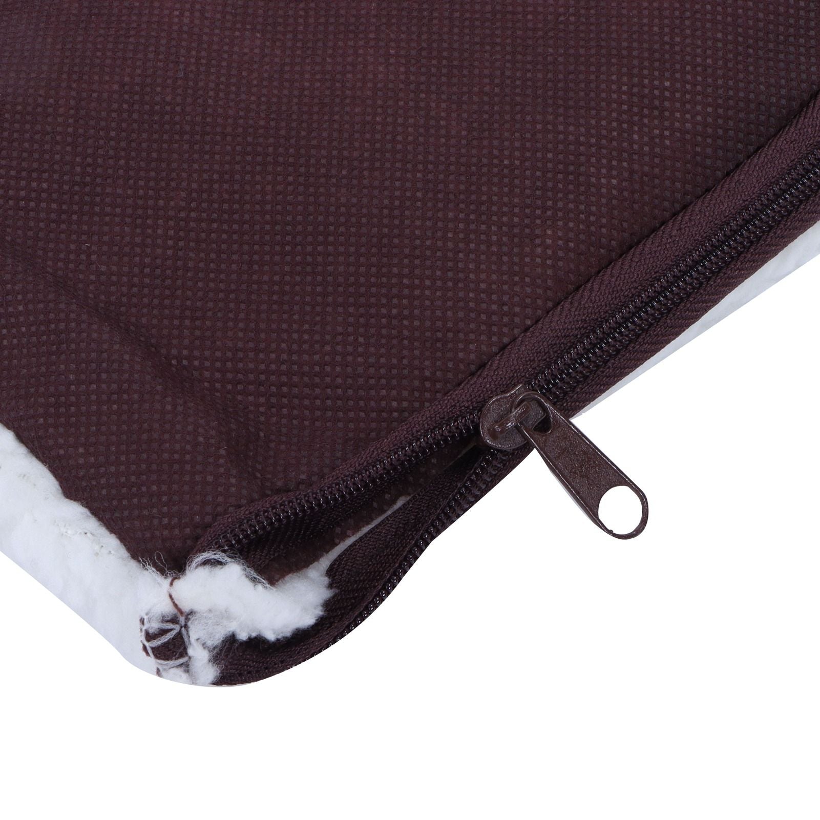Pet Heating Pad Non Slip Detachable Insulation Warm Blanket for Pet House Dog Kennel(White 90x64cm)