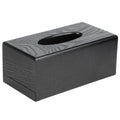 Black Wooden Tissue Box Napkin Case Elegant Style Tissue Holder for Home Hotel Living Room