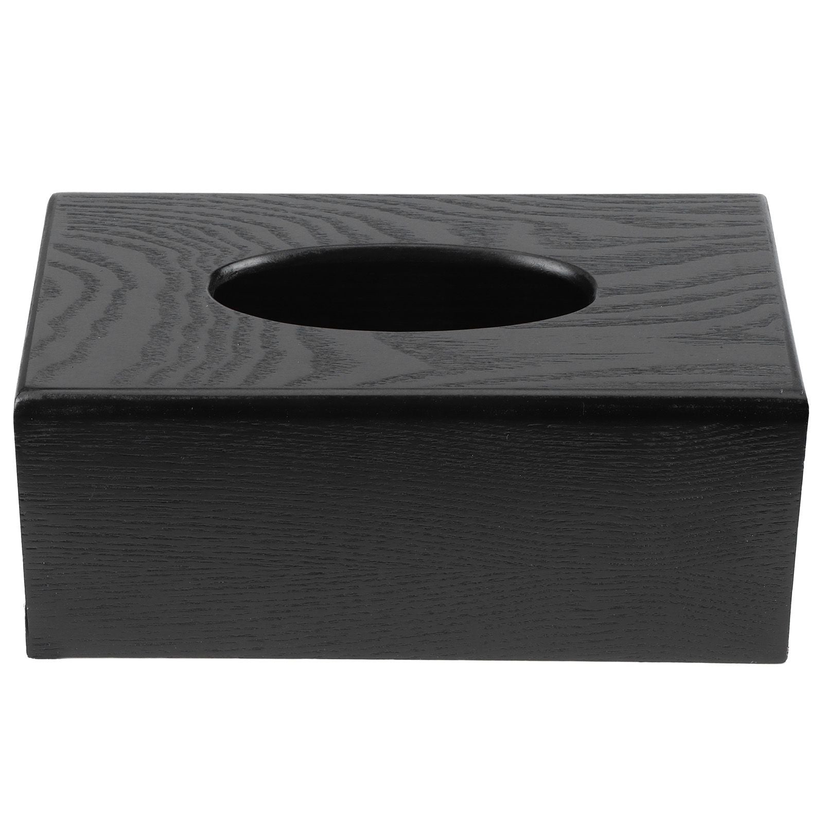 Black Wooden Tissue Box Napkin Case Elegant Style Tissue Holder for Home Hotel Living Room
