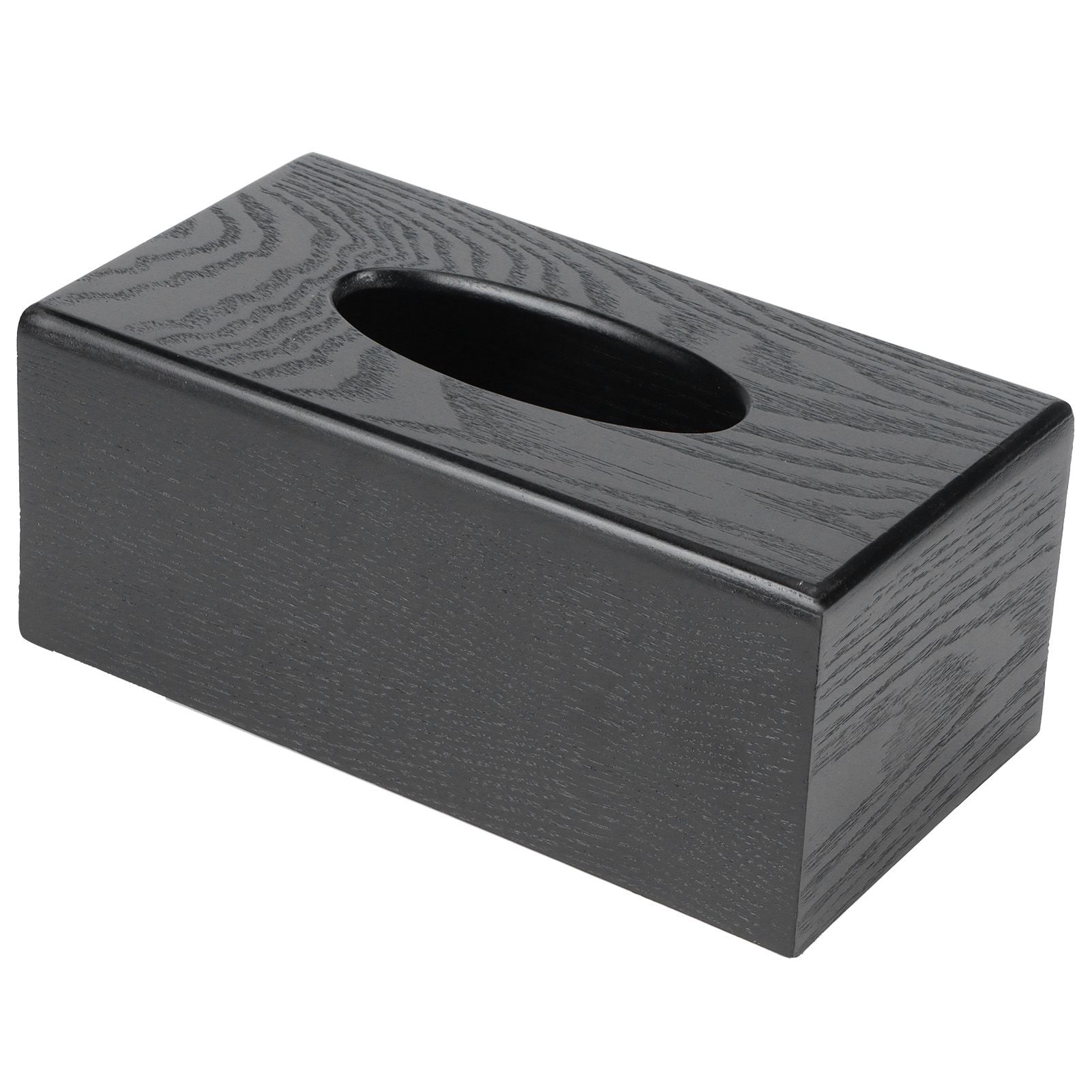 Black Wooden Tissue Box Napkin Case Elegant Style Tissue Holder for Home Hotel Living Room