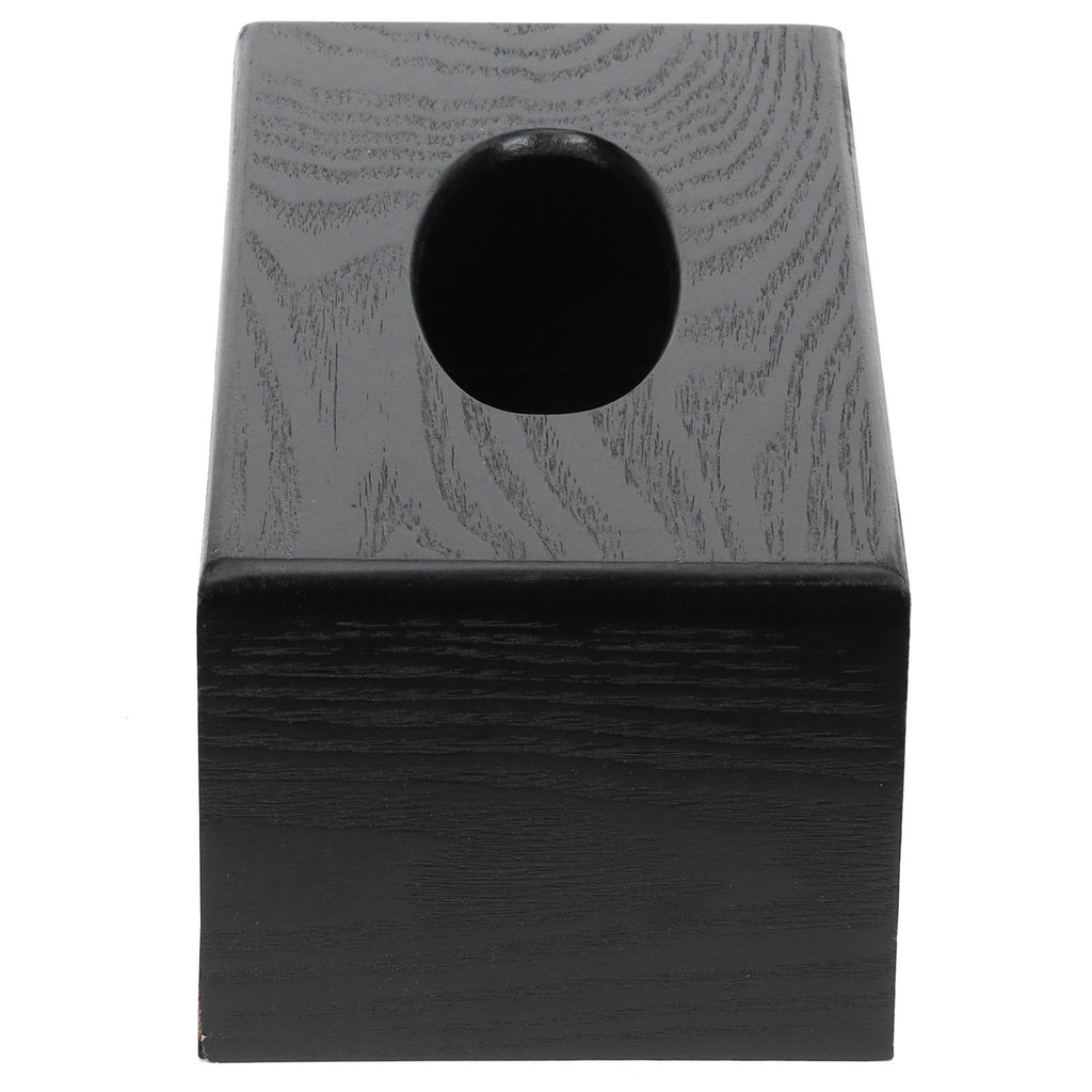 Black Wooden Tissue Box Napkin Case Elegant Style Tissue Holder for Home Hotel Living Room