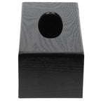 Black Wooden Tissue Box Napkin Case Elegant Style Tissue Holder for Home Hotel Living Room