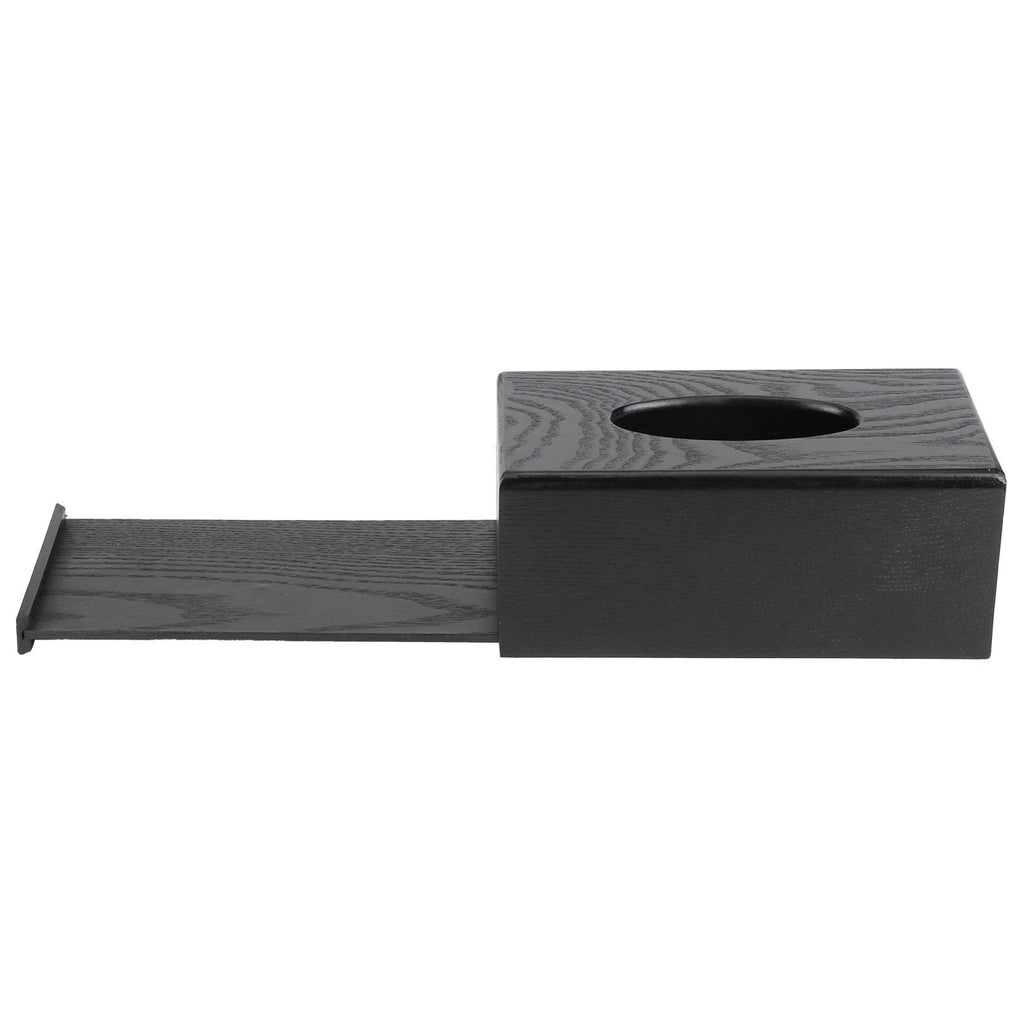 Black Wooden Tissue Box Napkin Case Elegant Style Tissue Holder for Home Hotel Living Room