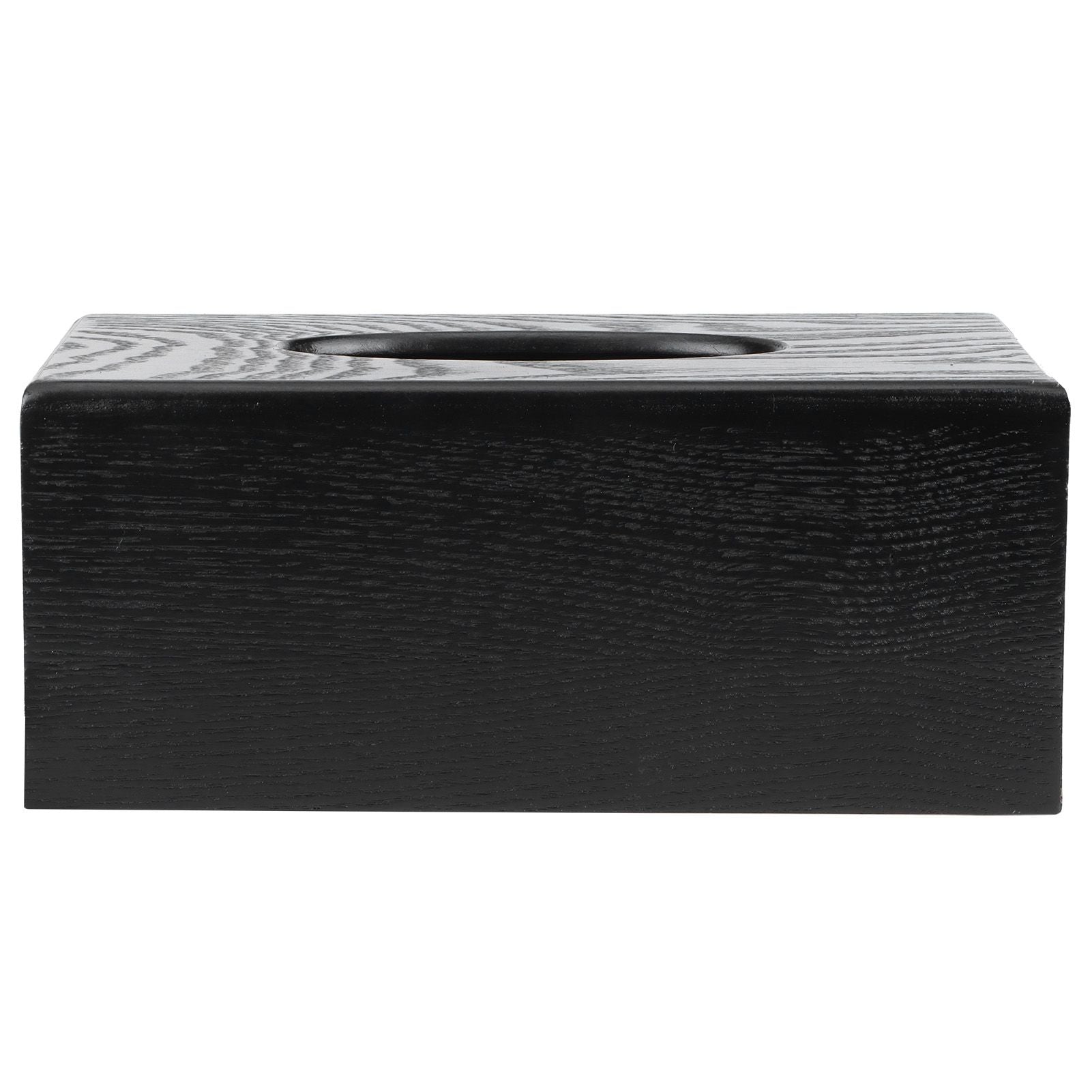 Black Wooden Tissue Box Napkin Case Elegant Style Tissue Holder for Home Hotel Living Room