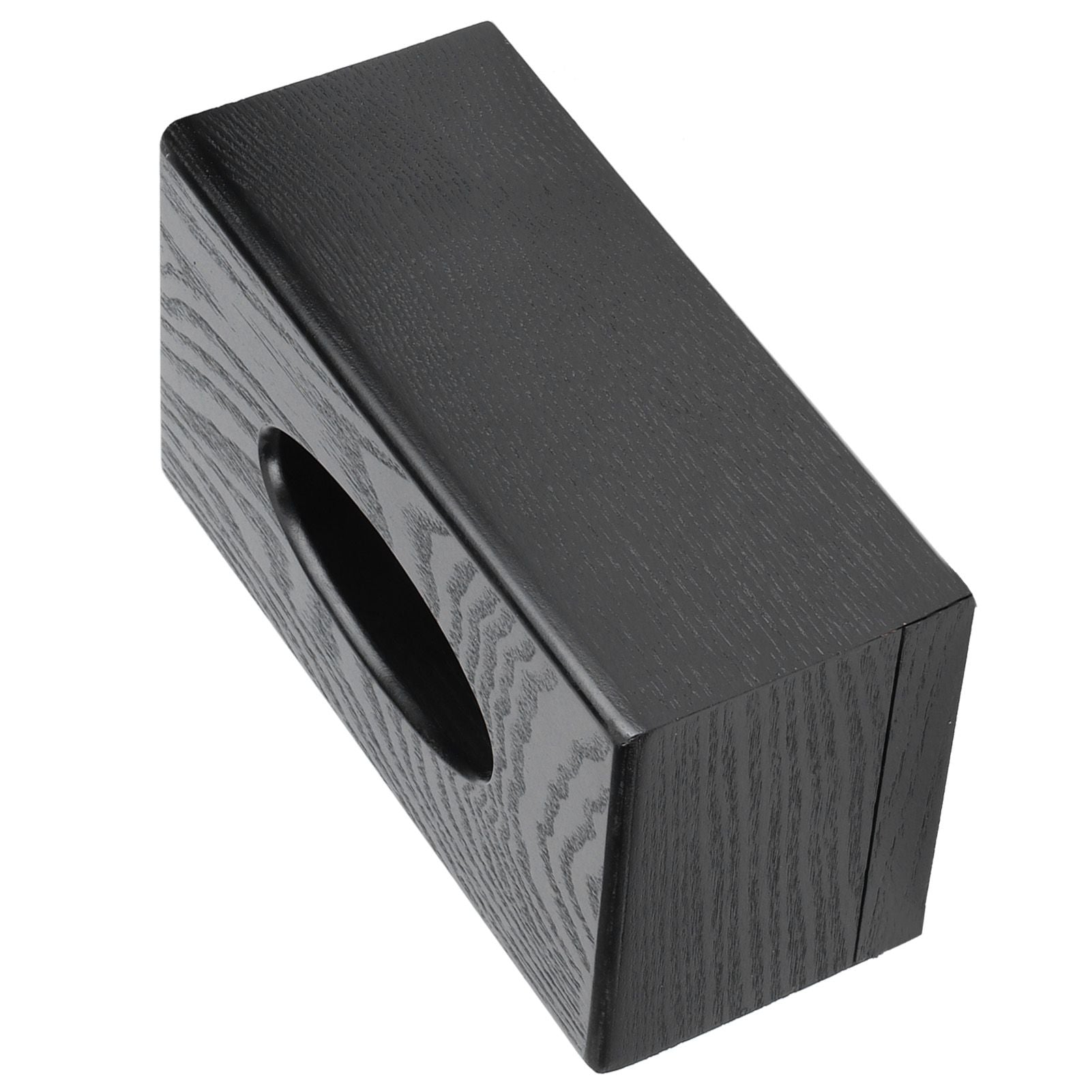 Black Wooden Tissue Box Napkin Case Elegant Style Tissue Holder for Home Hotel Living Room