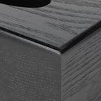 Black Wooden Tissue Box Napkin Case Elegant Style Tissue Holder for Home Hotel Living Room